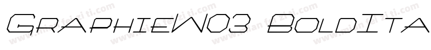 GraphieW03 BoldItali字体转换